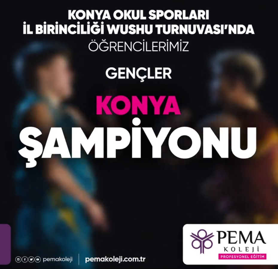 Gençler Konya Şampiyonu PEMA'dan